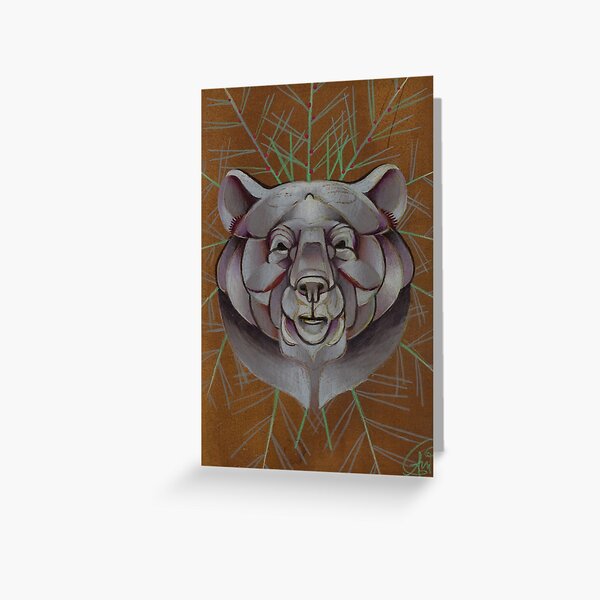 bear animal totem Greeting Card