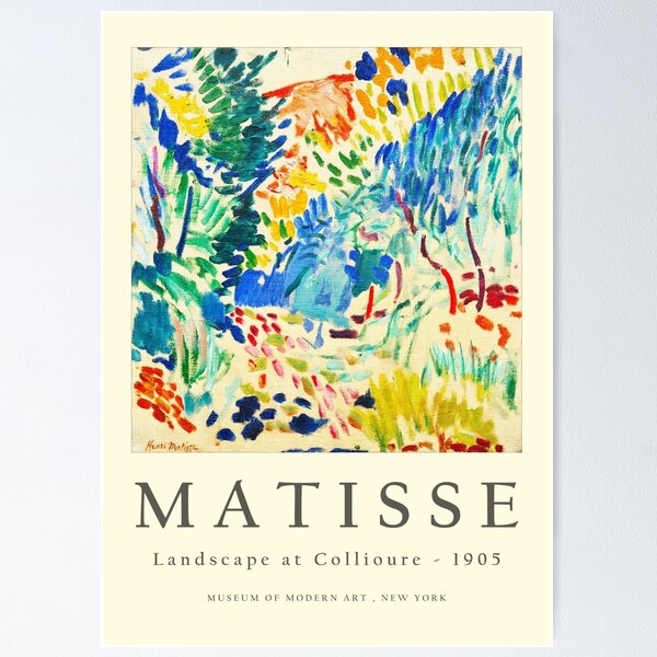 Item preview, Henri Matisse art exhibition poster vintage print designed and sold by IvintageArt.