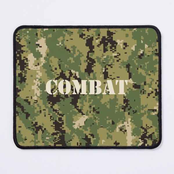 Item preview, Marine Pattern (MARPAT), NWU typeIII AOR-2, digital camouflage pattern swatch. US. Marines, US.navy - text: COMBAT, typographic designed and sold by NineJuly.