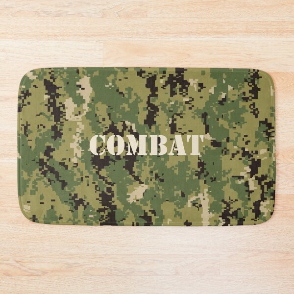 Item preview, Marine Pattern (MARPAT), NWU typeIII AOR-2, digital camouflage pattern swatch. US. Marines, US.navy - text: COMBAT, typographic designed and sold by NineJuly.
