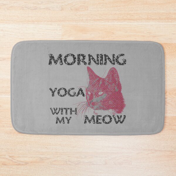 Item preview, Morning Yoga With My Meow designed and sold by TeesFashion.