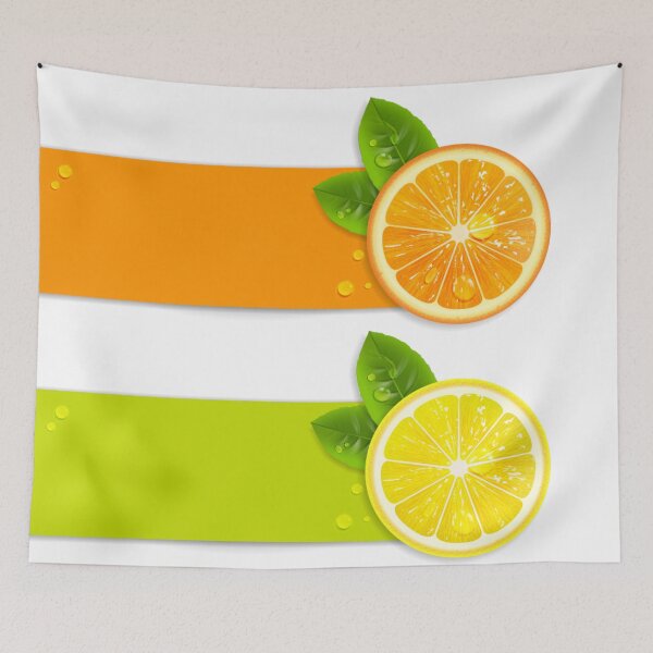 Item preview, Juicy Lemon Party and Orange Fruits designed and sold by BerryCats.