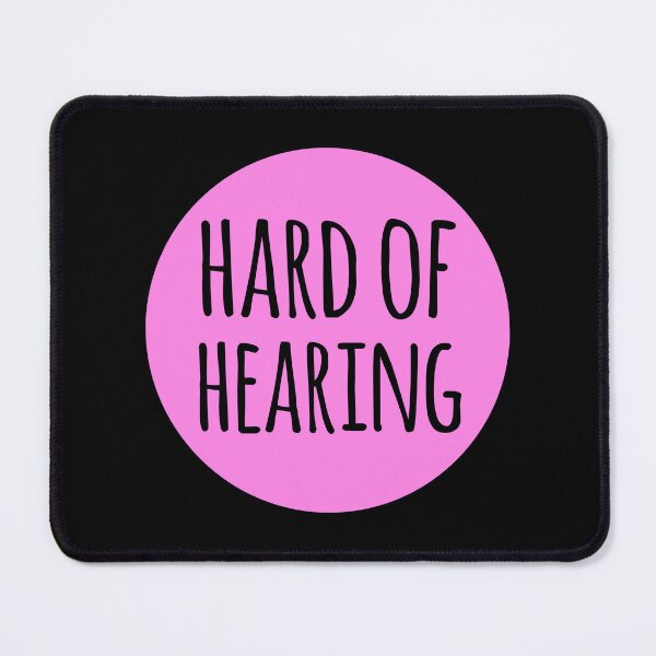 Item preview, Pink Hard of Hearing Premium designed and sold by Design-Maniya.