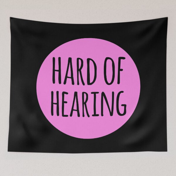 Item preview, Pink Hard of Hearing Premium designed and sold by Design-Maniya.