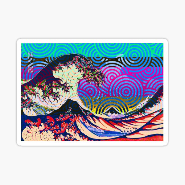 Item preview,  Katsushika Hokusai - Modern Wave designed and sold by gologodesigns.