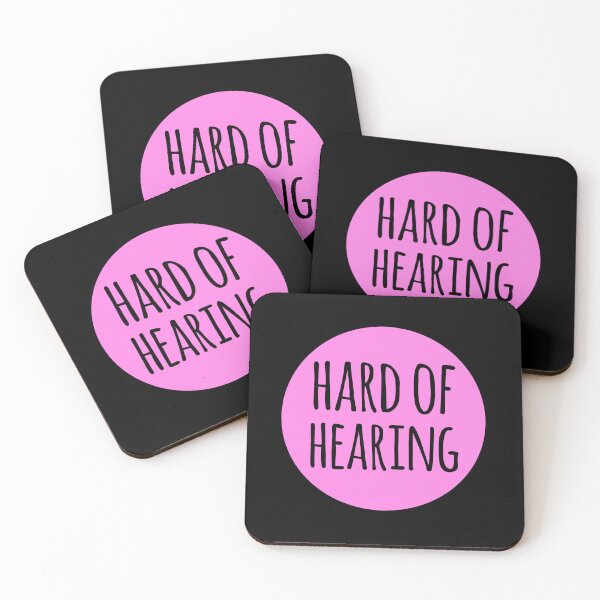Item preview, Pink Hard of Hearing Premium designed and sold by Design-Maniya.