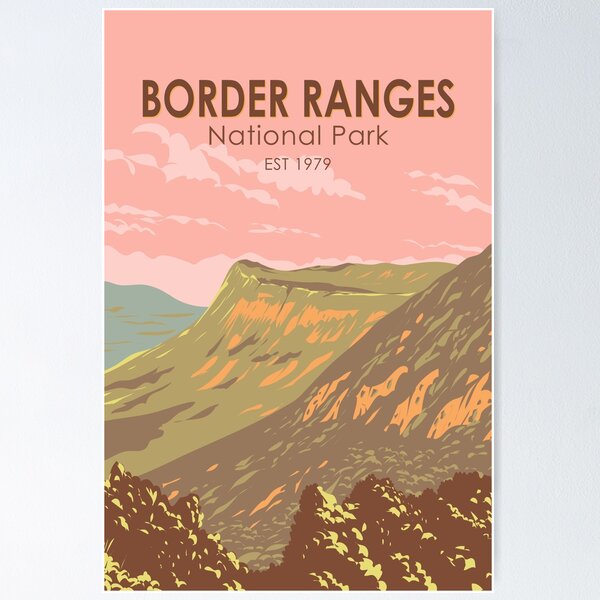 Item preview, Border Ranges National Park Australia Vintage designed and sold by KrisSidDesigns.