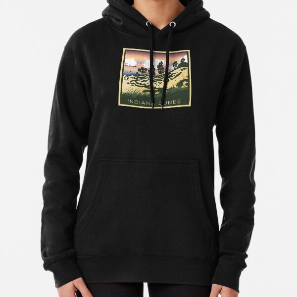Hikers Delight Indiana Dunes Poster Pullover Hoodie