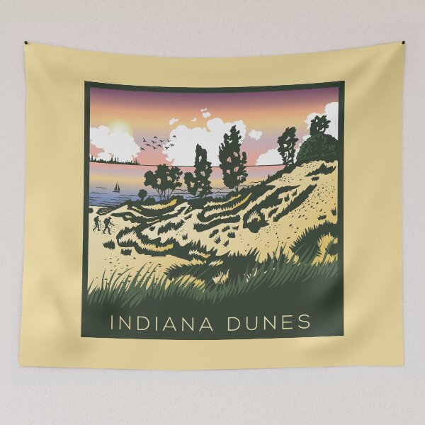 Item preview, Hikers Delight Indiana Dunes Poster designed and sold by indianadunes.