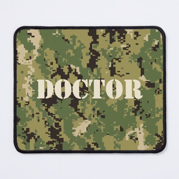 Item preview, Marine Pattern (MARPAT), NWU typeIII AOR-2, digital camouflage pattern swatch. US. Marines, US.navy - text: DOCTOR, typographic designed and sold by NineJuly.