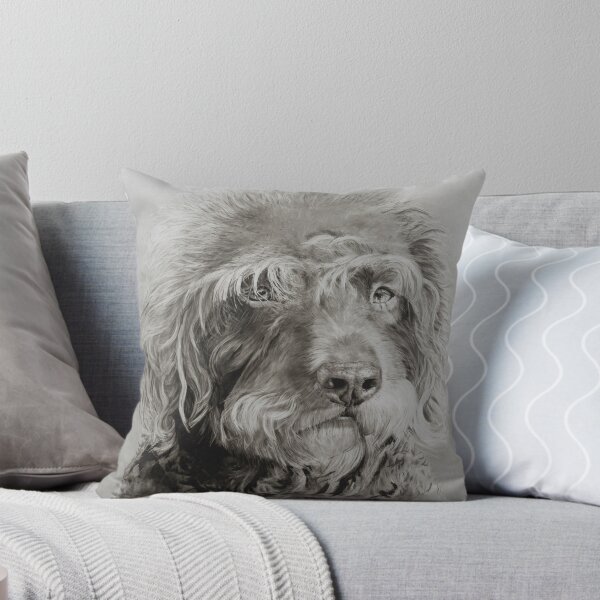 Item preview, "Billy" - labradoodle designed and sold by RmvPortraitsArt.