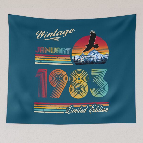 Item preview, January 1983 Birthday designed and sold by GreenSplash.