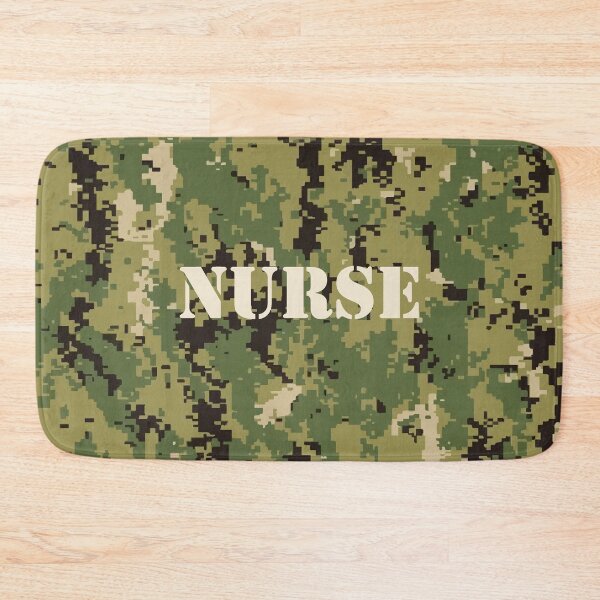 Item preview, Marine Pattern (MARPAT), NWU typeIII AOR-2, digital camouflage pattern swatch. US. Marines, US.navy - text: NURSE, typographic designed and sold by NineJuly.