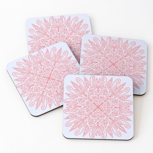 Item preview, Flower Mandala Red designed and sold by mh-art-.