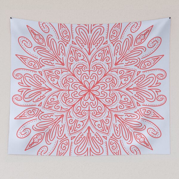Item preview, Flower Mandala Red designed and sold by mh-art-.