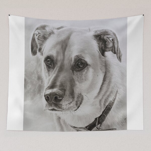 Item preview, "Barney" - Great Dane cross Ridgeback designed and sold by RmvPortraitsArt.