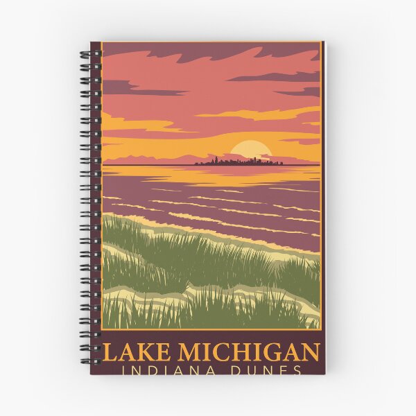 Item preview, Lake Michigan Indiana Dunes Poster designed and sold by indianadunes.