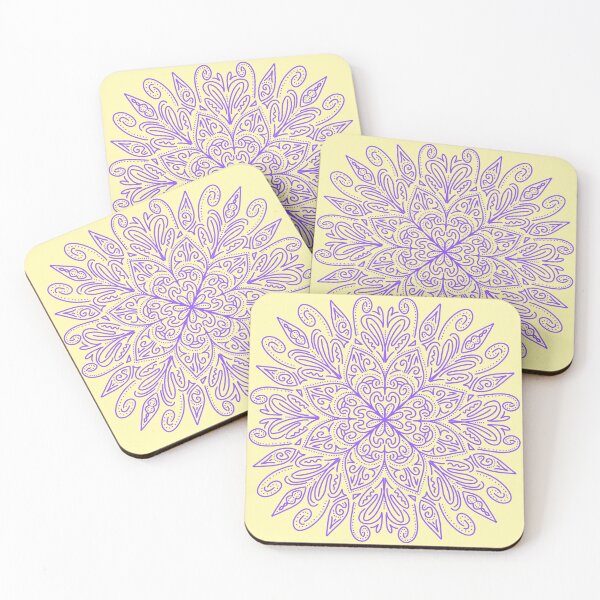 Item preview, Flower Mandala Purple designed and sold by mh-art-.