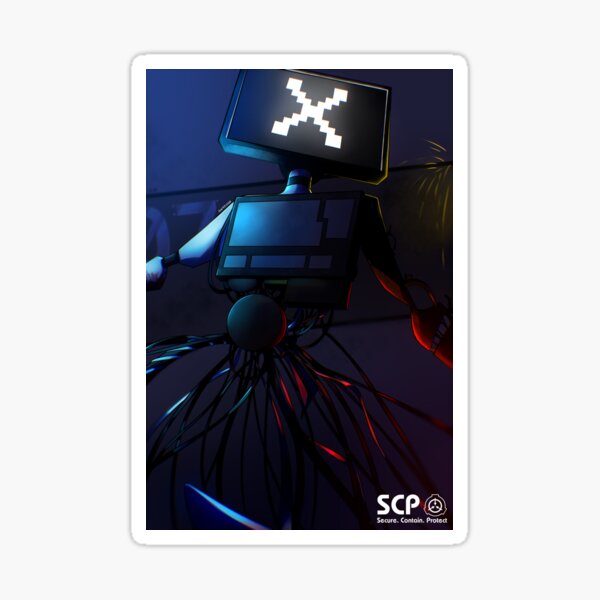 chibi scp-079 Sticker for Sale by jackassnews