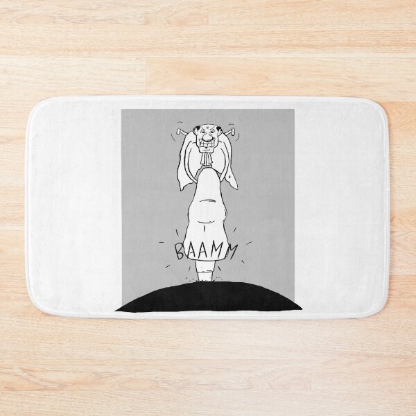 Item preview, Crooked Flying Hammer Man Black and White designed and sold by Vibrant Potholes.