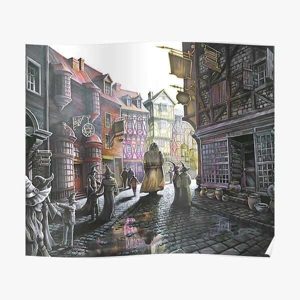 Harry diagon alley road Poster