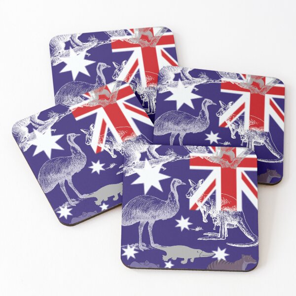 Item preview, AUSSIE FLAG WITH ANIMALS designed and sold by Highhocreations.