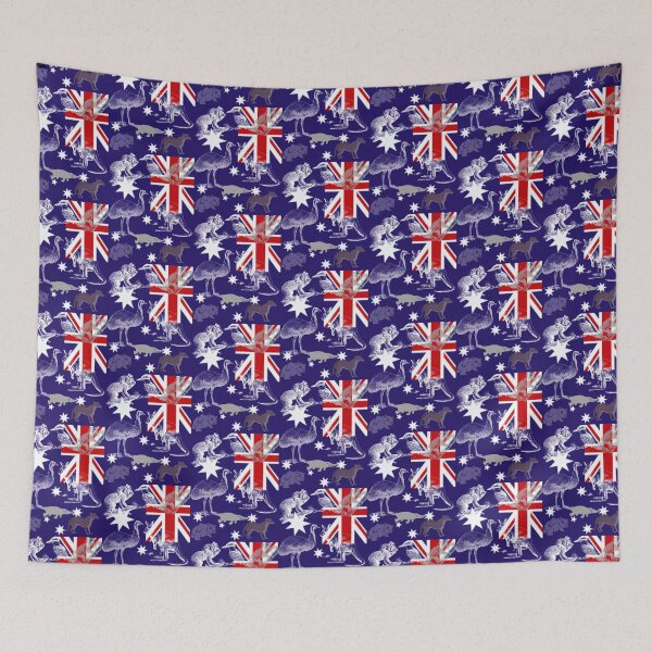 Item preview, AUSSIE FLAG WITH ANIMALS designed and sold by Highhocreations.