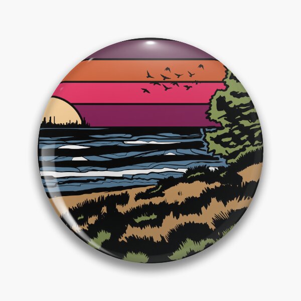 Item preview, Lakeview Sunset Indiana Dunes Poster designed and sold by indianadunes.