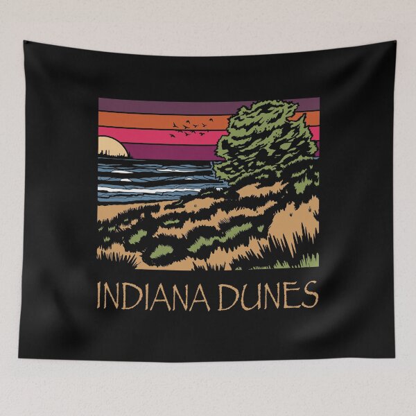 Item preview, Lakeview Sunset Indiana Dunes Poster designed and sold by indianadunes.