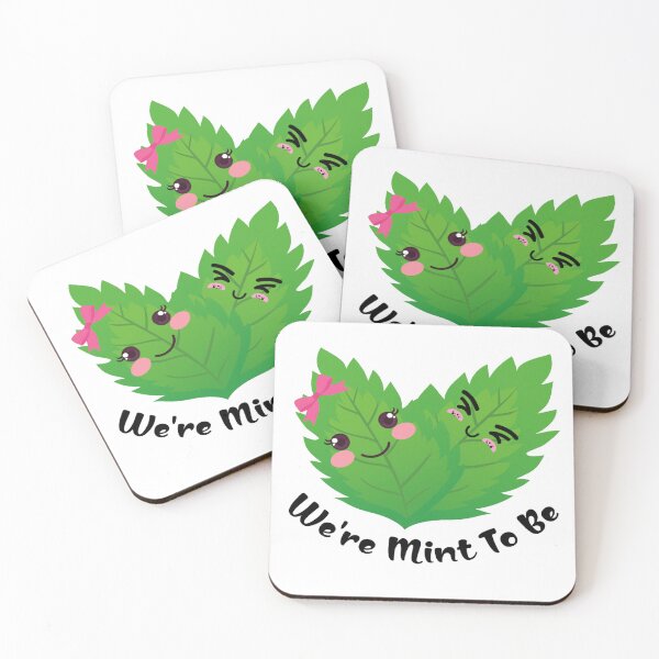 Item preview, We Are Mint To Be - Valentines Day Pun Quotes - Love Pun Quotes  designed and sold by Avani01.
