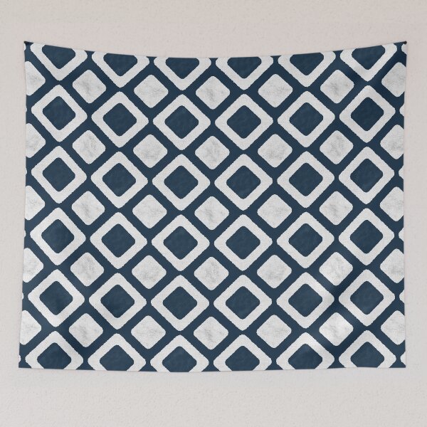 Item preview, VINTAGE NORDIC TILE PATTERN BLUE AND WHITE BY SUBGIRL designed and sold by SUBGIRL.