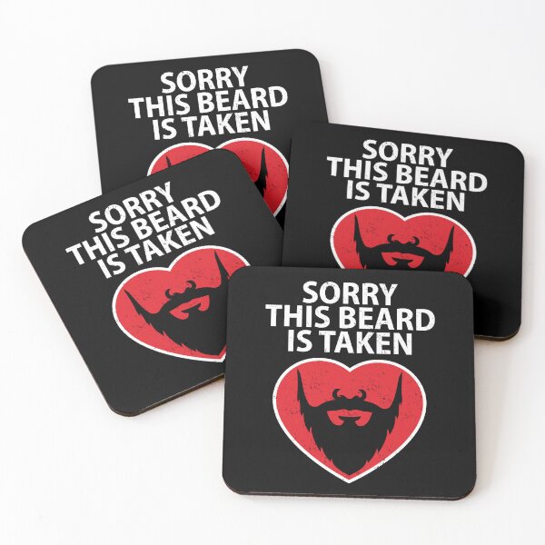 Item preview, Sorry This Beard Is Taken Funny Men Facial Hair Valentine  designed and sold by GravitiTees.