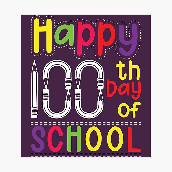 Item preview, Funny Teachers 100th Day Of School Saying  - Funny Happy 100th Day Of School Quote Tee Design Gift Idea For Teachers  designed and sold by Prince - Bestseller ★★★★★.