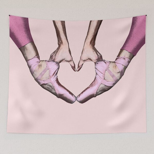 Item preview, DANCING IS MY VALENTINE - VALENTINE S DAY Ballerina, Ballet Shoes Heart designed and sold by KoolDsignsDANCE.