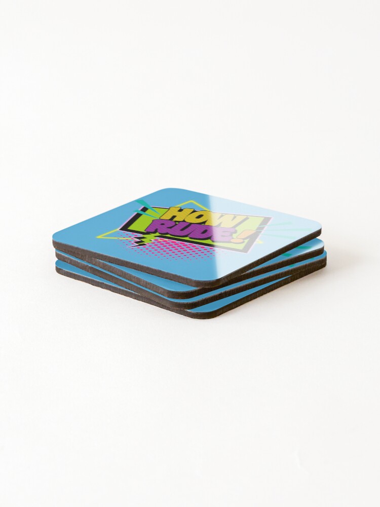 Thumbnail 4 of 5, Coasters (Set of 4), How Rude! designed and sold by ourkid.