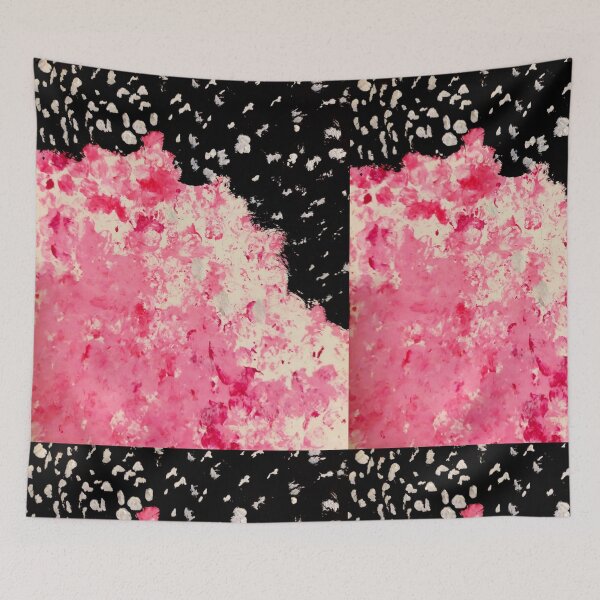 Item preview, black night constellation over pink stones designed and sold by JolyGK.