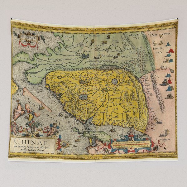 Item preview, Map of China - Ortelius - 1584 designed and sold by paulrommer.