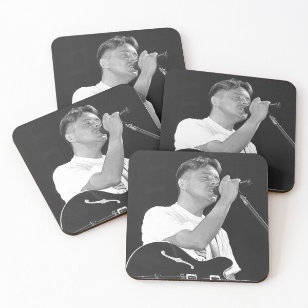 Item preview, Bernard Sumner New Order BW Photograph designed and sold by ConcertImages.