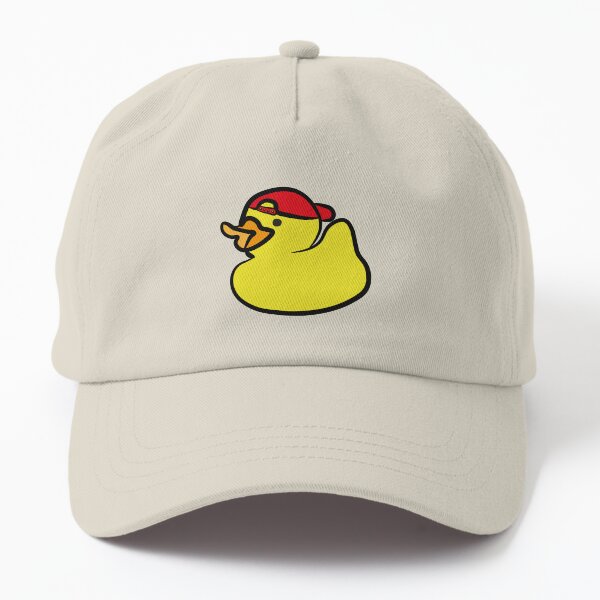 Aperçu de l'œuvre Canard en caoutchouc mignon portant une casquette de baseball à l'envers créée et vendue par Captain-Jackson.