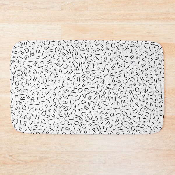 Item preview, Bodoni typography black and white pattern  designed and sold by pattypattern.