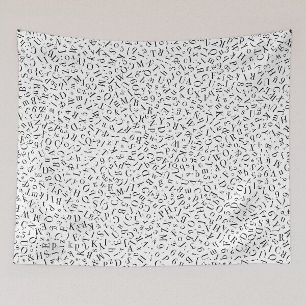 Item preview, Bodoni typography black and white pattern  designed and sold by pattypattern.