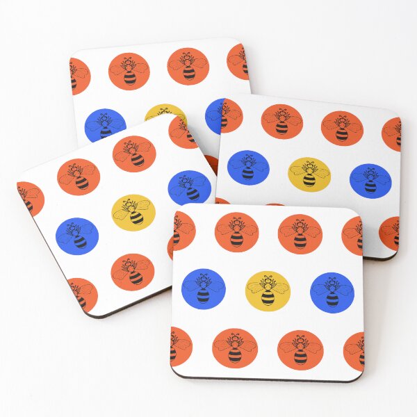 Item preview, Bee polka dots designed and sold by HandLu.