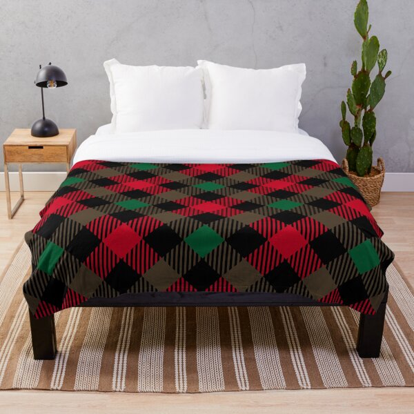 Item preview, clark plaid material check blanket designed and sold by Redblack123.