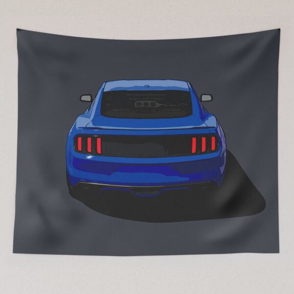 Artikelvorschau, Rückseite des blauen amerikanischen Muscle Car S550 entworfen und verkauft von ApexFibers.