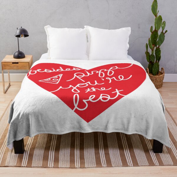 Item preview, Besides Pizza You're The Best (red heart) designed and sold by Design Minds Boutique.