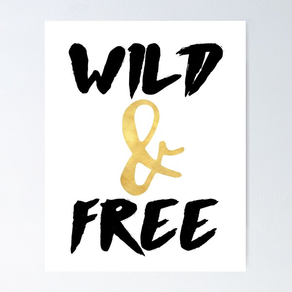 Item preview, WILD AND FREE - Boho art quote designed and sold by deificusArt.