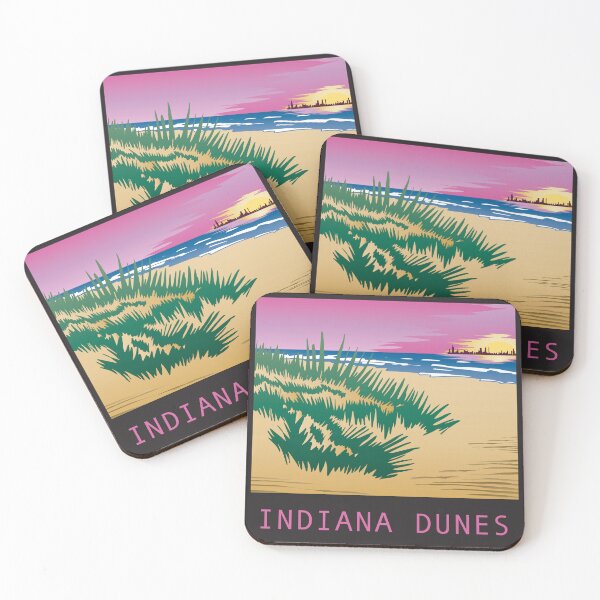 Item preview, Marram Sunset Indiana Dunes Poster designed and sold by indianadunes.