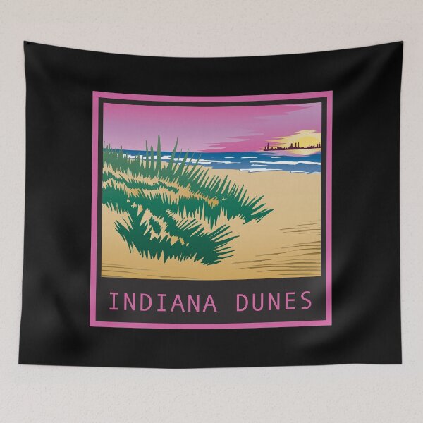 Item preview, Marram Sunset Indiana Dunes Poster designed and sold by indianadunes.