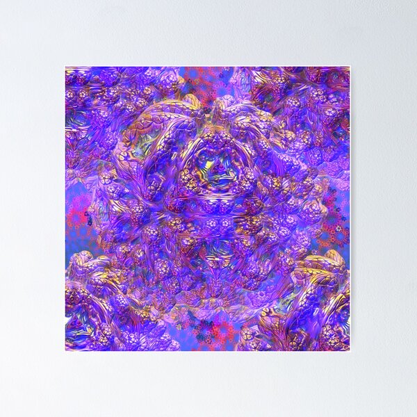 Item preview, Purple fractal designed and sold by Wiko Glitch.