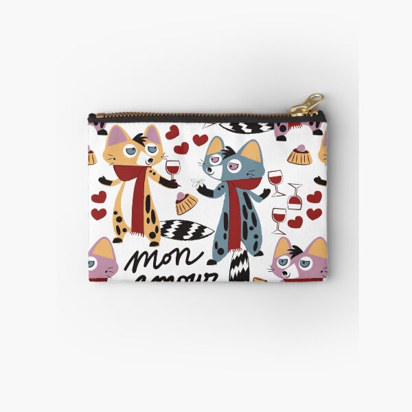 Item preview, Genet-cats in love Valentines pattern designed and sold by belettelepink.